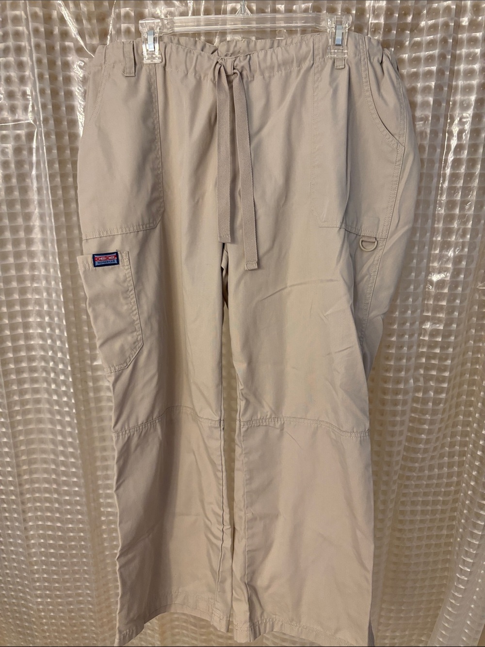 Cherokee Tan Cargo Drawstring Pants